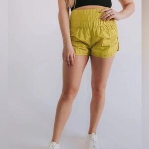 FP Movement by Free People High Waist Lime Shorts